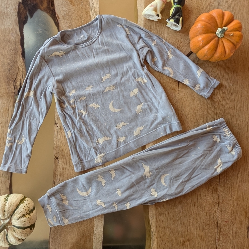 3Y Konges Slojd Bunny Moon Gray Pajama Set